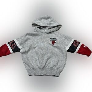 Vintage Chicago Bulls NBA Kids Gray Hoodie Size 3